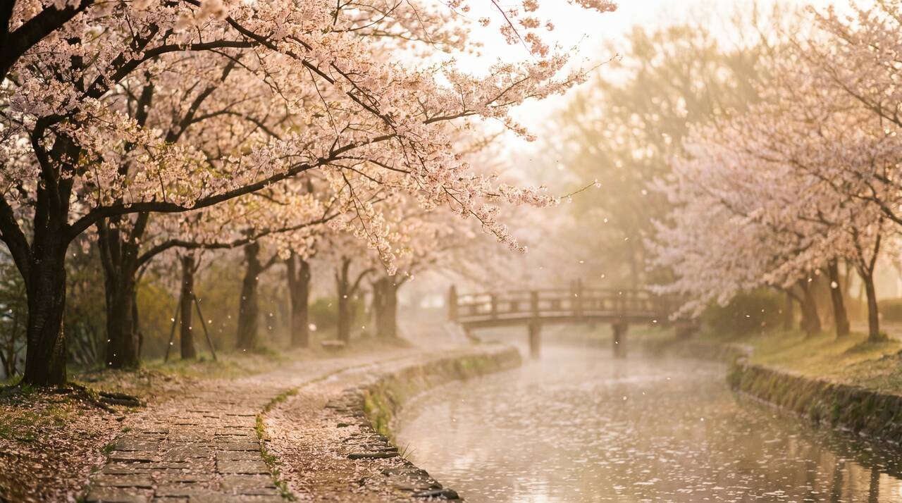 樱花视频 - 樱花河畔春日影像 - hqqerlk.cn